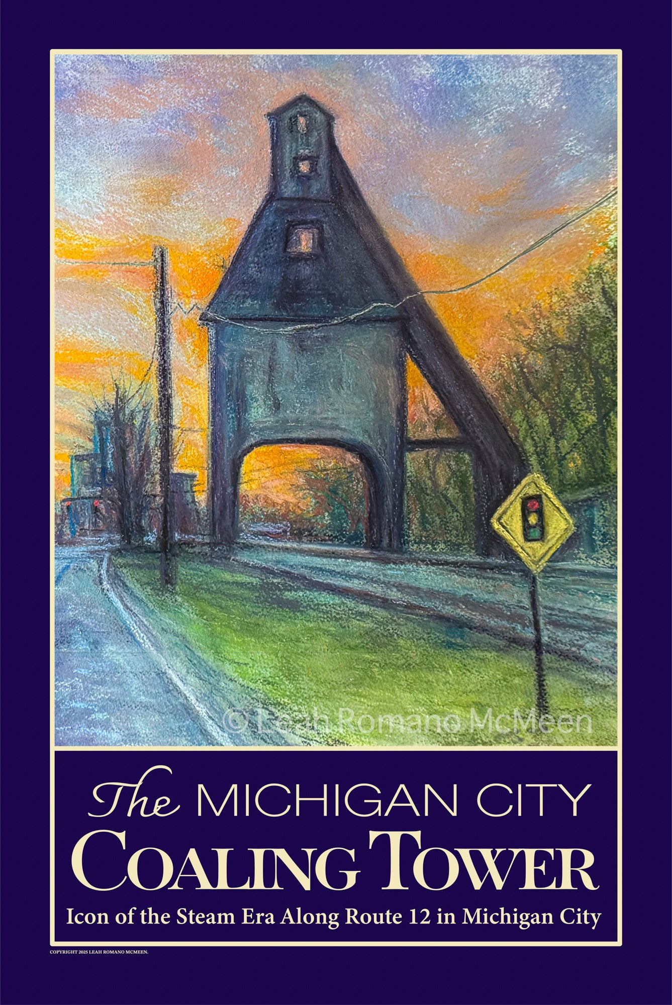 Last Light of the Coaling Tower WPA Poster