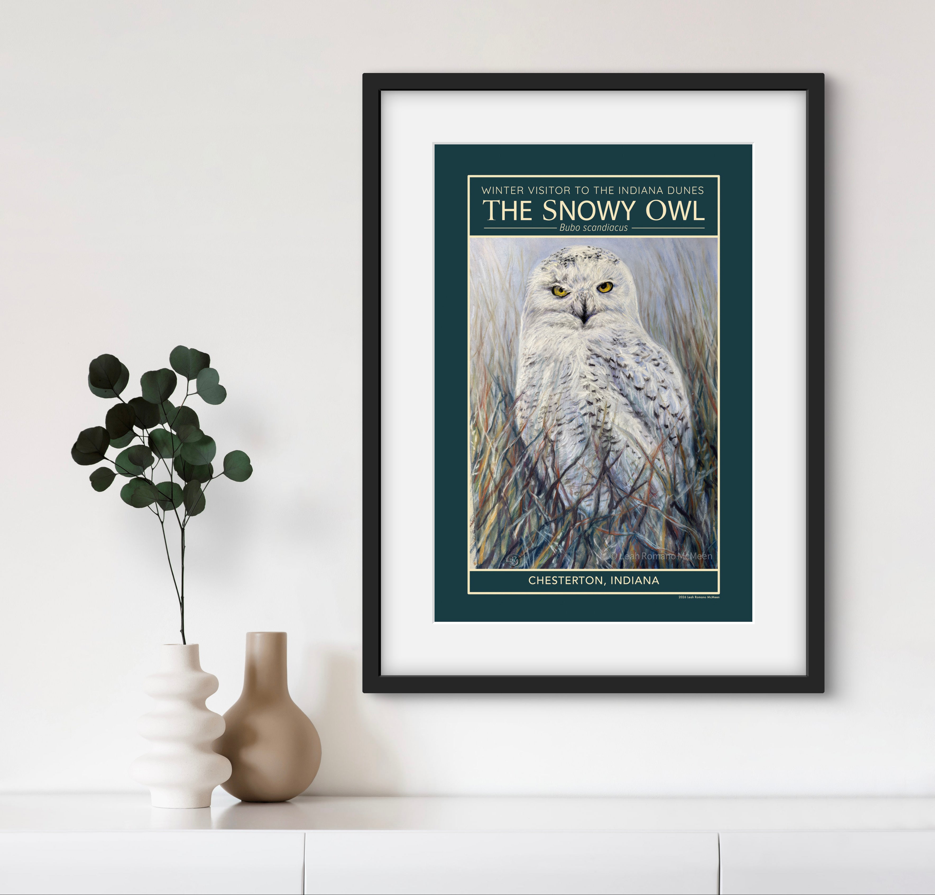 Snowy Owl Winter Visitor Poster Print