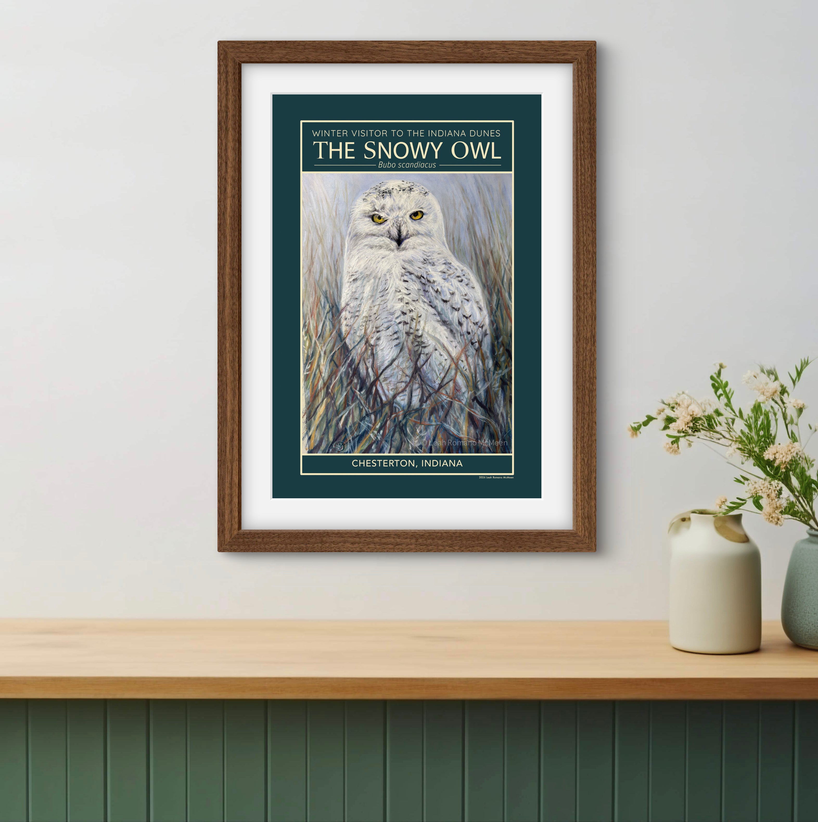 Snowy Owl Winter Visitor Poster Print