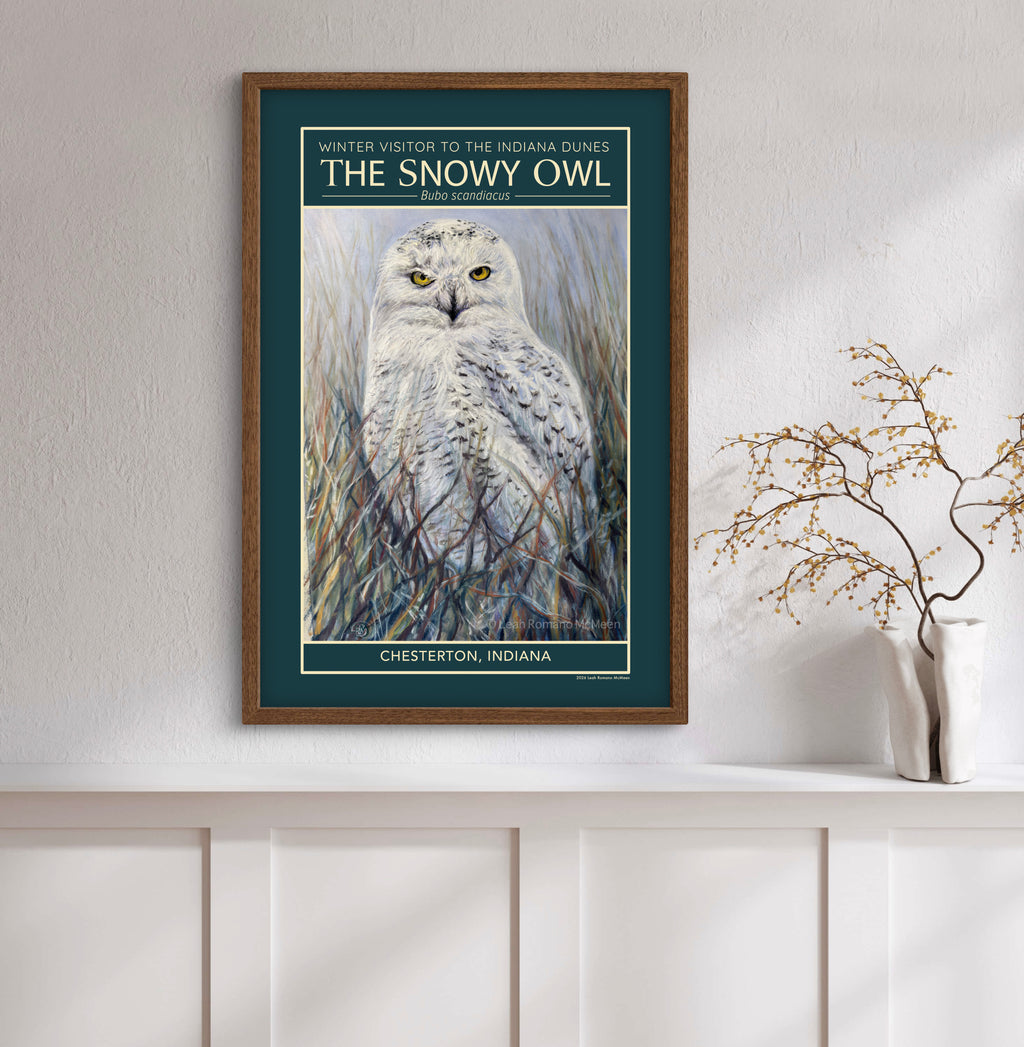 Snowy Owl Winter Visitor Poster Print