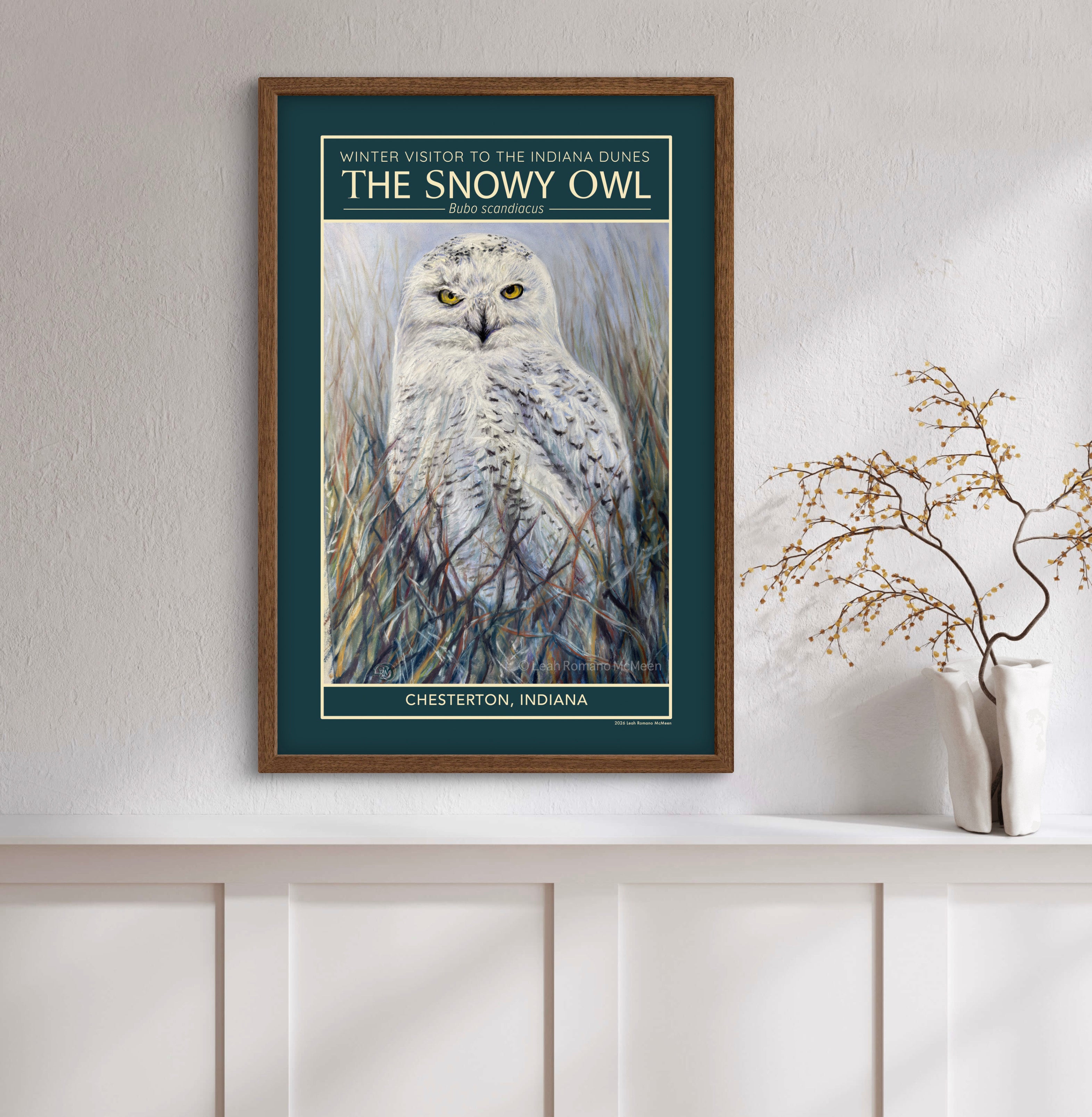 Snowy Owl Winter Visitor Poster Print