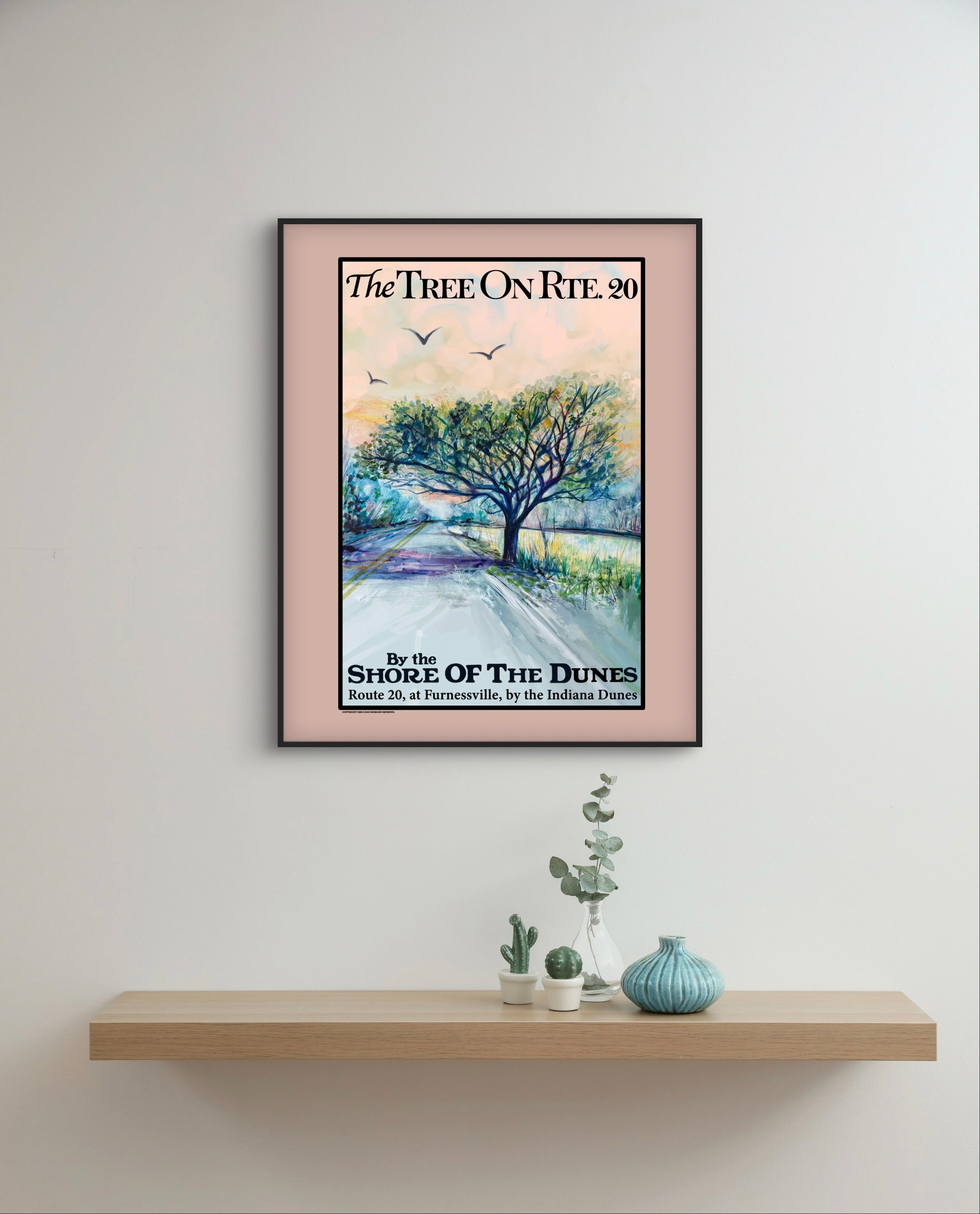 The Tree On Route 20 WPA Poster