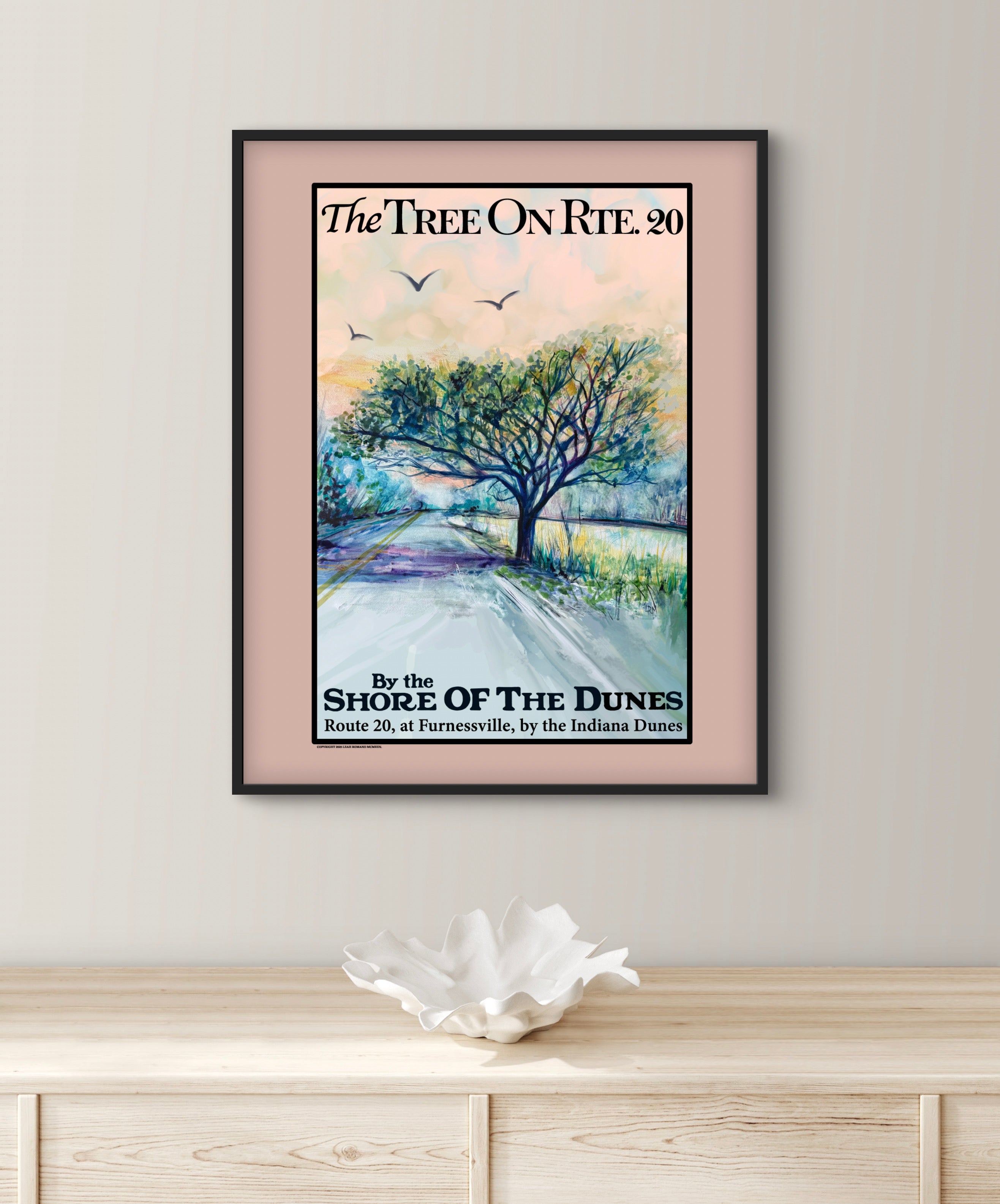 The Tree On Route 20 WPA Poster
