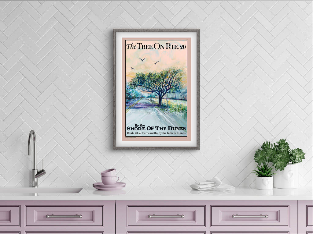 The Tree On Route 20 WPA Poster