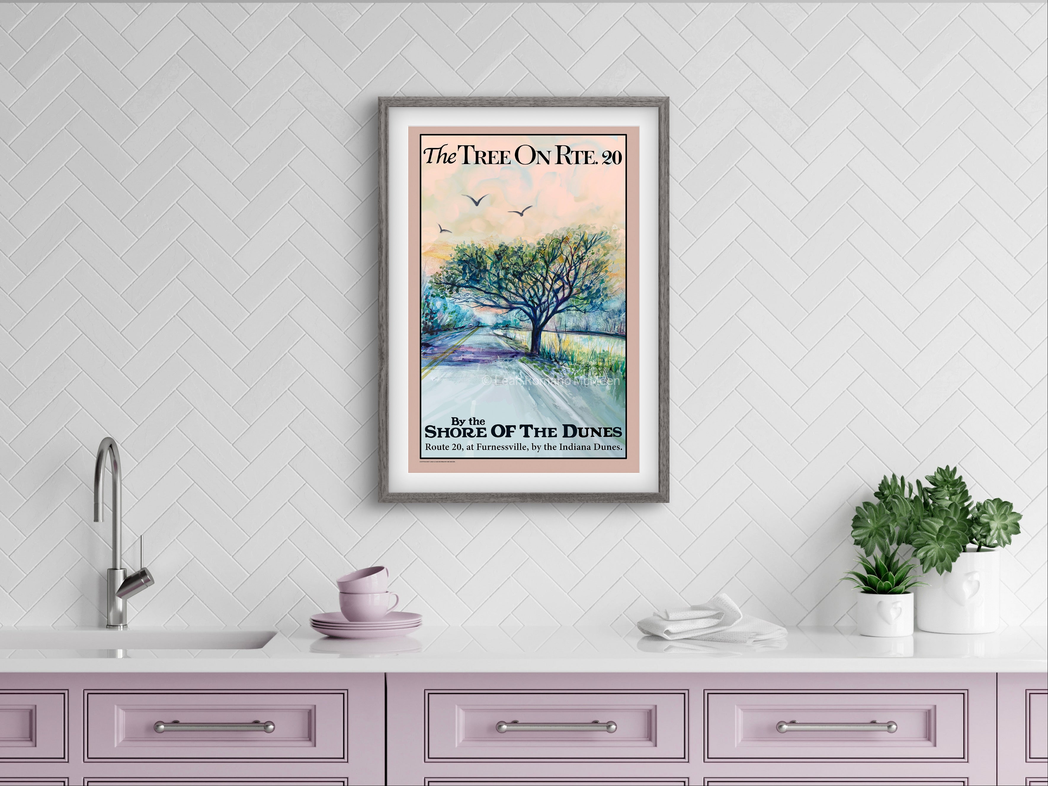 The Tree On Route 20 WPA Poster