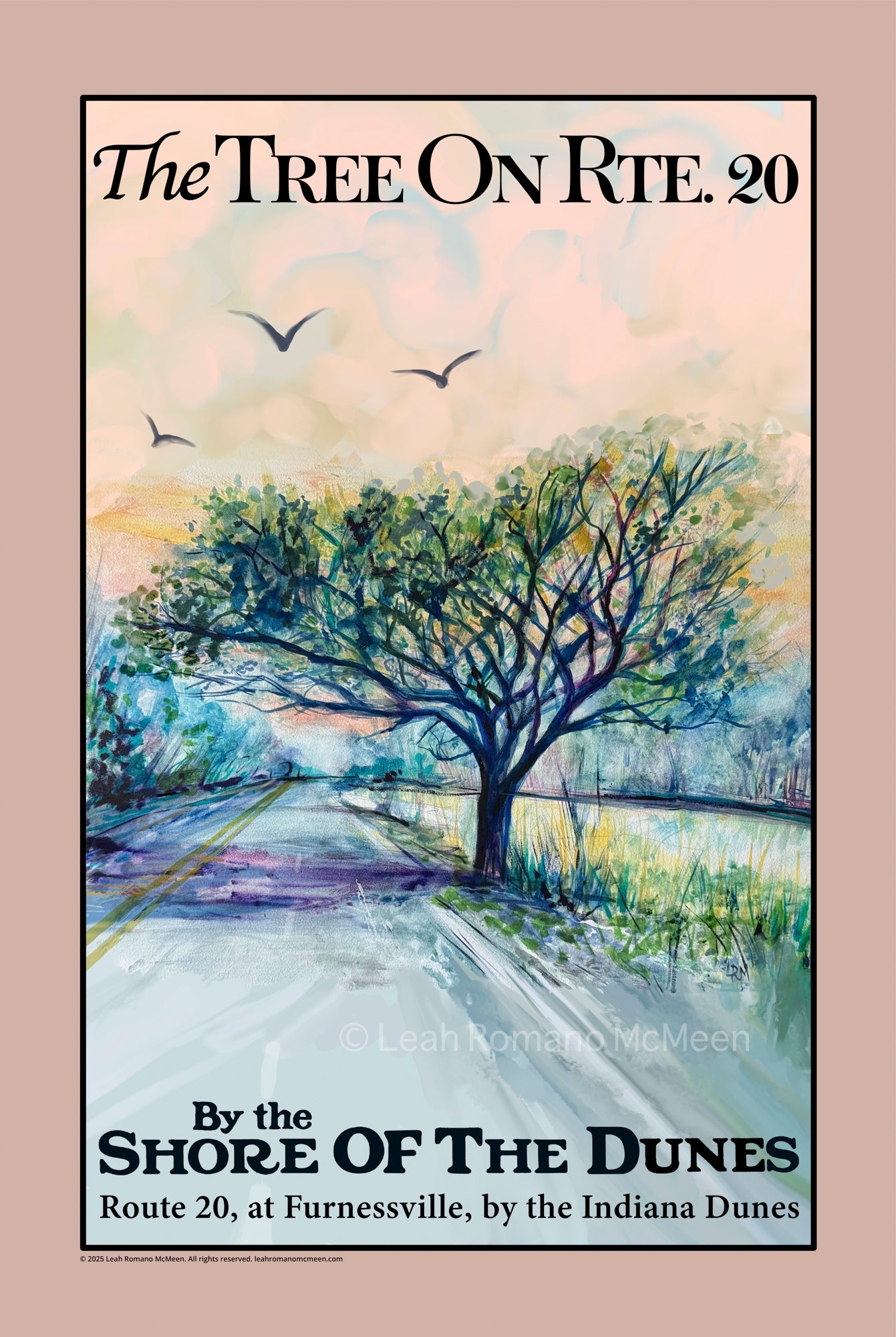 The Tree On Route 20 WPA Poster