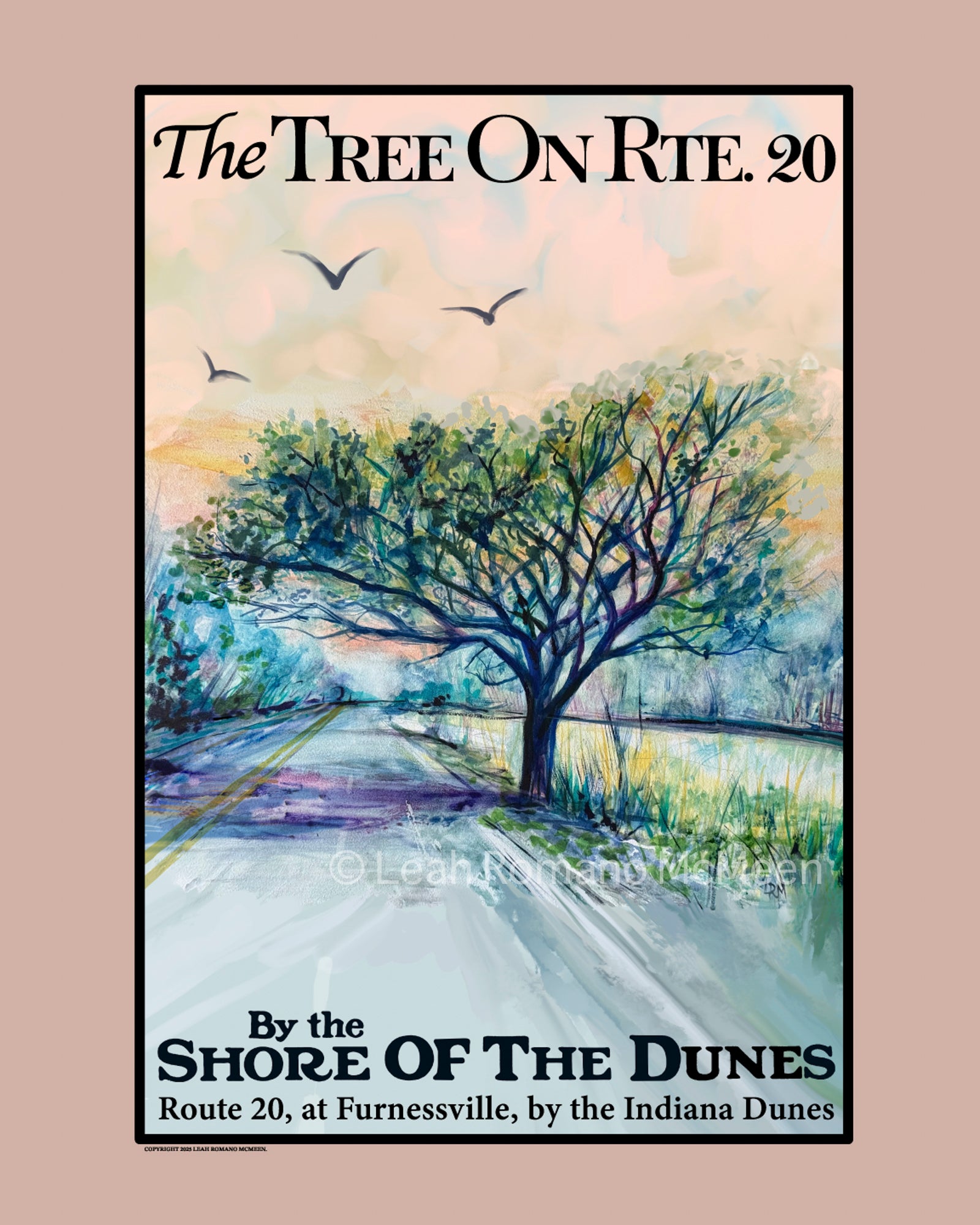 The Tree On Route 20 WPA Poster