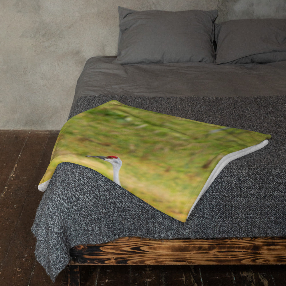 Sandhill Cranes In Harmony Throw Blanket