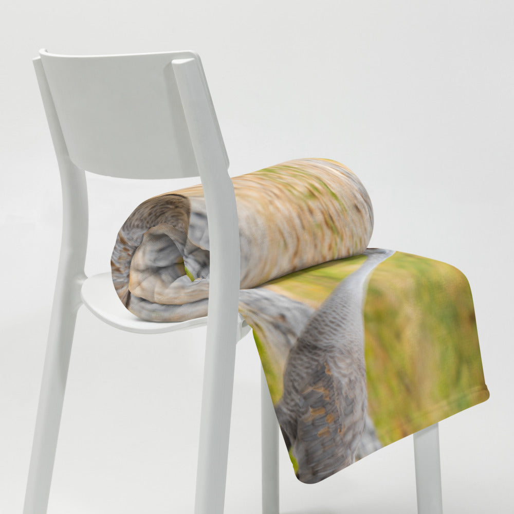 Sandhill Cranes In Harmony Throw Blanket